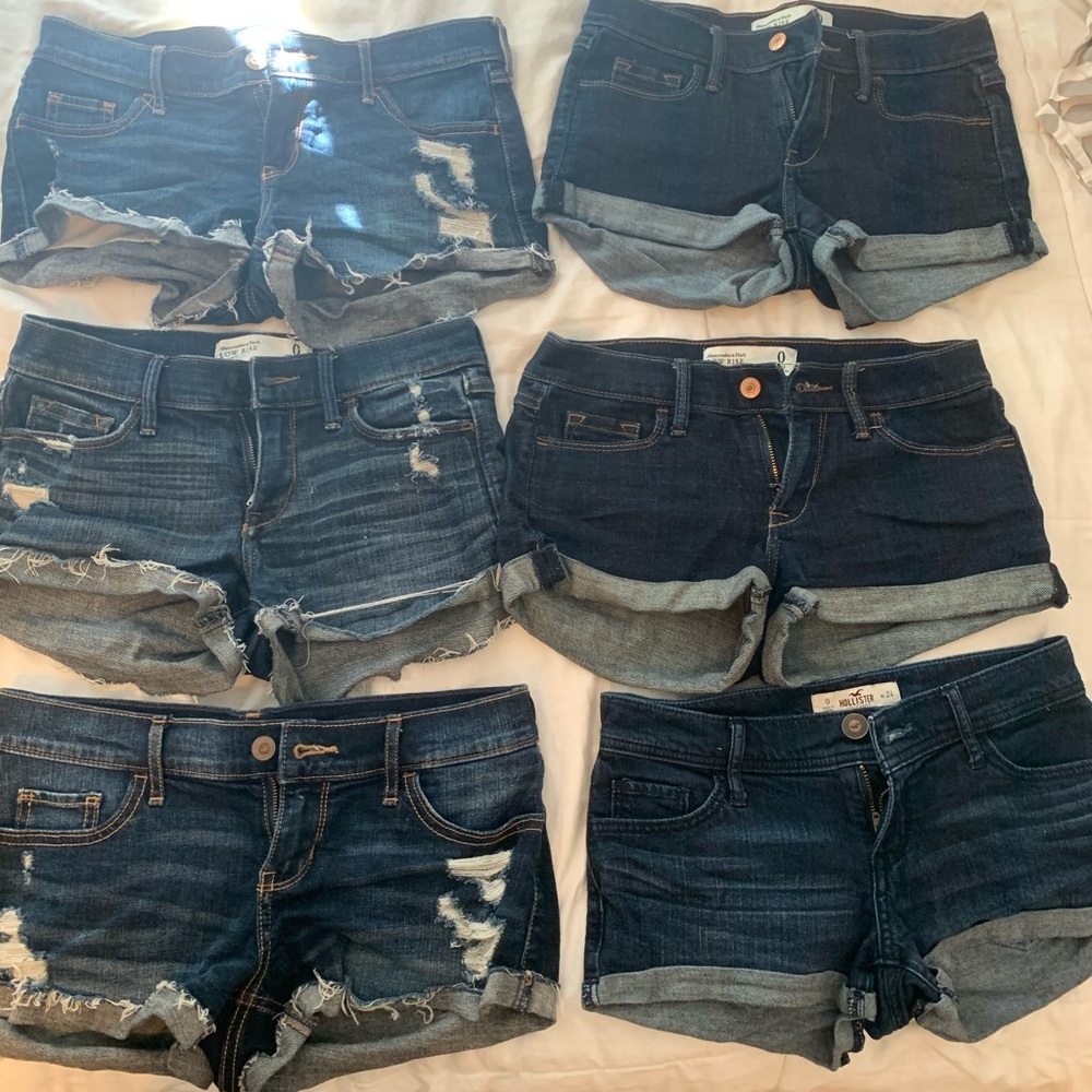 Hollister and American eagle Jean shorts